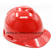 Good and Selling Well Glow in The Yellow Safety Helmet Construction Helmets/2016 Fashion En397 Certificate Customized /PE Materials V Type Industrial Helmets